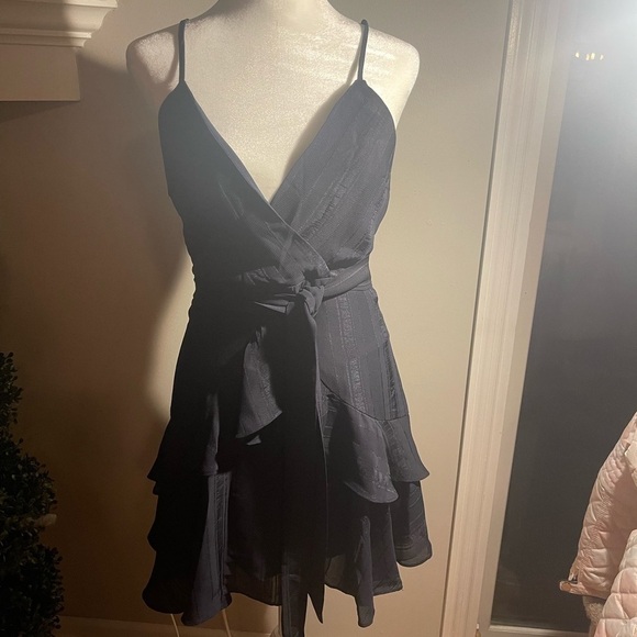 𝅺SAINTS + Secrets - Navy, Ruffled Dress - Picture 1 of 5